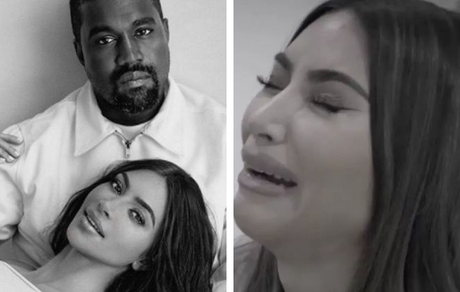 Kim Kardashian chora ao falar de crise em casamento com Kanye West