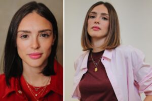 Isabelle Drummond muda o look