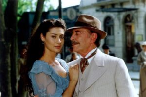 Raul Cortez e Maria Fernanda Cândido em Terra Nostra