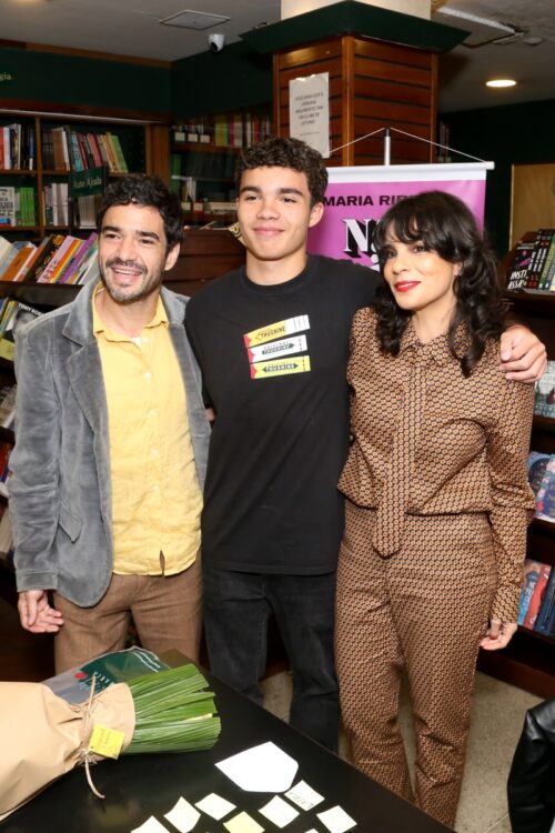 O ex-marido, Caio Blat, e o filho deles, Bento