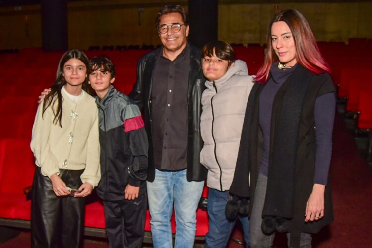 Luciano Szafir, esposa e filhos