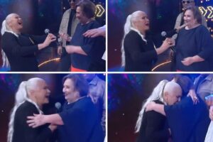 D Déa e Fafá de Belém no 'Domingão'