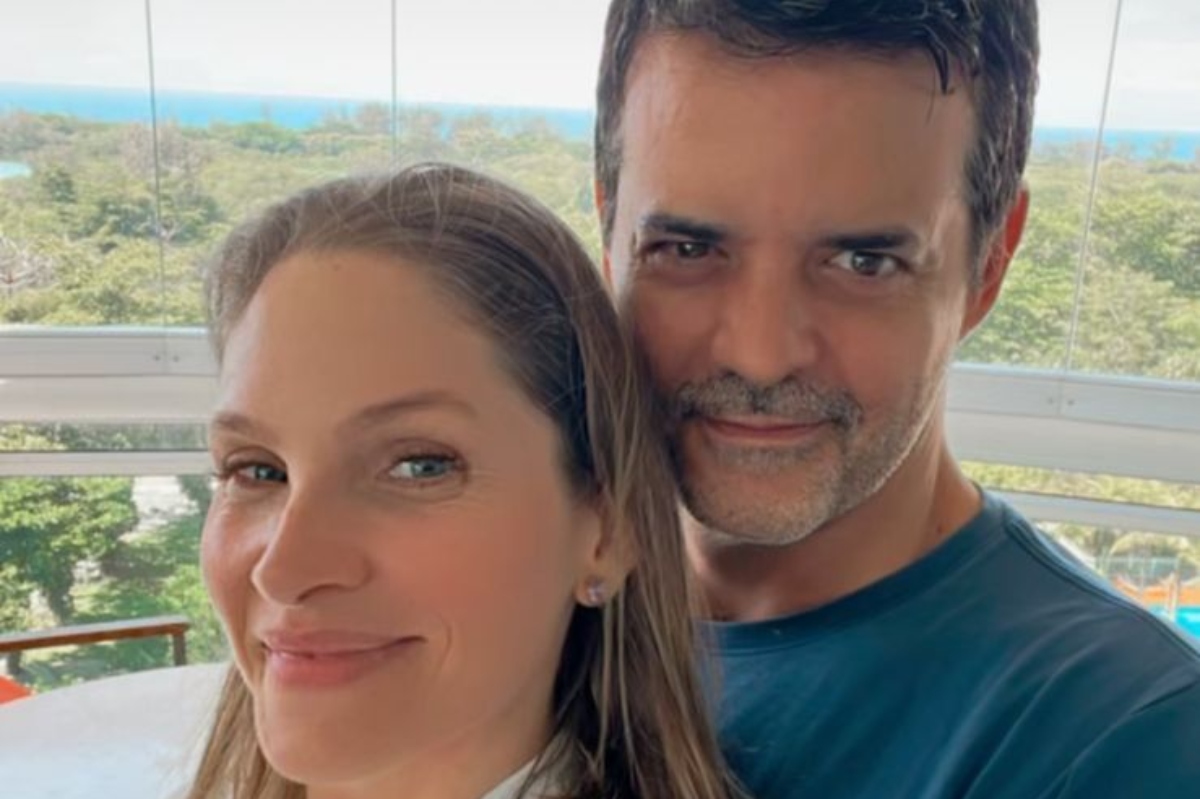 Jorge Pontual e a esposa Marcelle Lacerda