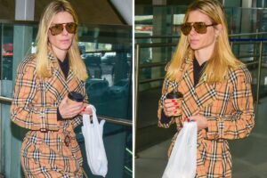 Carolina Dieckmann desembarca em Guarulhos