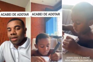 Davi Brito diz que adotou o menino André
