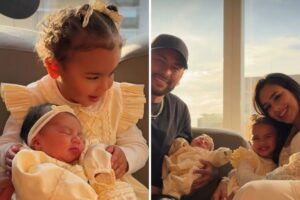 Mavie, Mel, Neymar e Bruna Biancardi