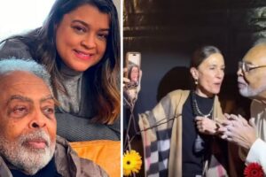 Preta Gil faz chamada de vídeo com o pai, Gilberto Gil