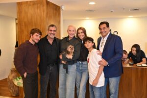 Sasha, Joõo Lucas, Xuxa, Junno, Luciano Szafir e o filho, Davi