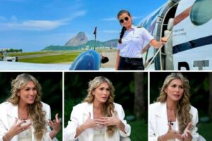 Pilota Nayane Beatriz fez o pouso da aeronave de Lívia Andrade