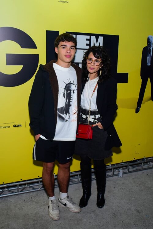 Maria Ribeiro e o filho 