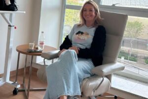 Ticiane Pinheiro no hospital