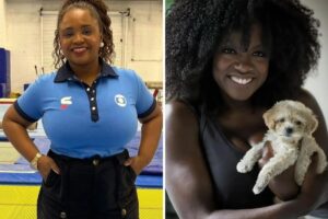 Daiane dos Santos e Viola Davis