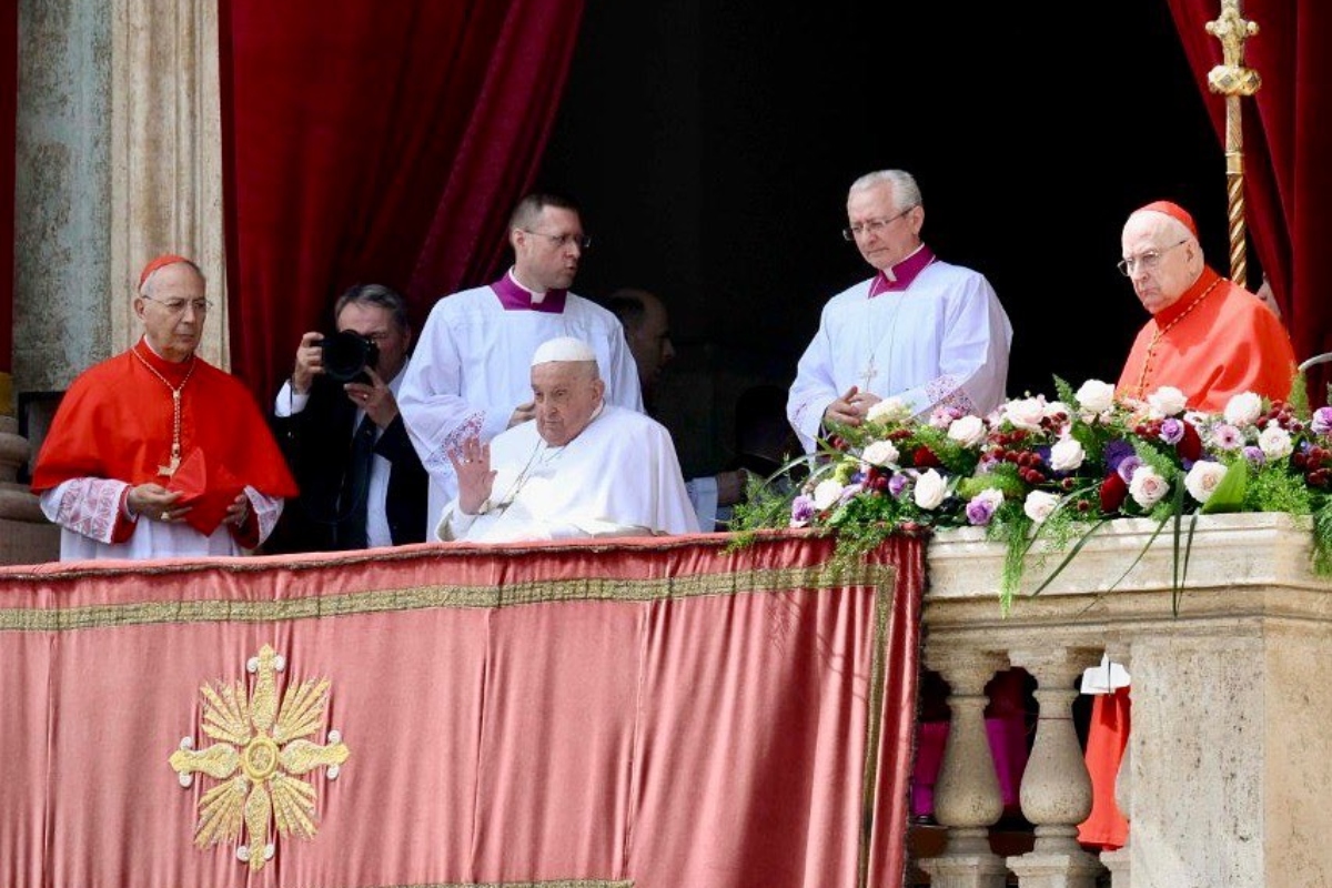 Papa Francisco em sua última aparição publica