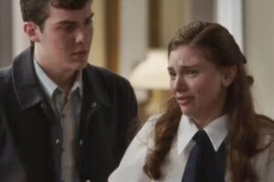 Celeste (Debora Ozório) e Edu (Caio Manhente) em 'Garota do Momento'