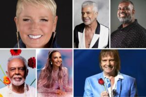 Estrelas da festa de 60 anos da Globo