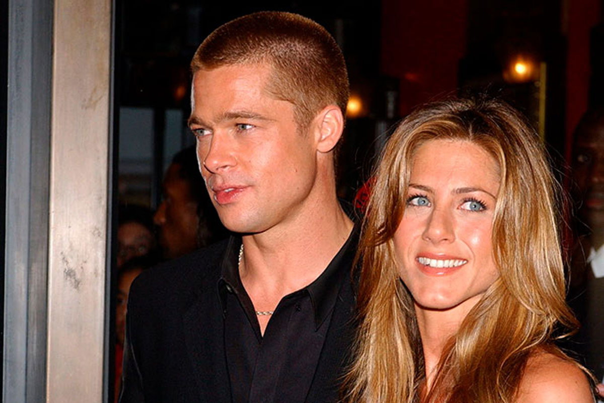 Foto de Brad Pitt e Jennifer Aniston ainda casados