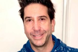 Um close de David Schwimmer sorrindo