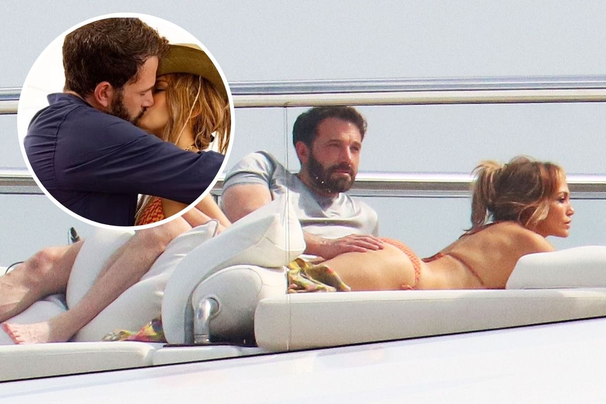 Ben Affleck assume romance com Jennifer Lopez com beijo e apalpadinha no bumbum