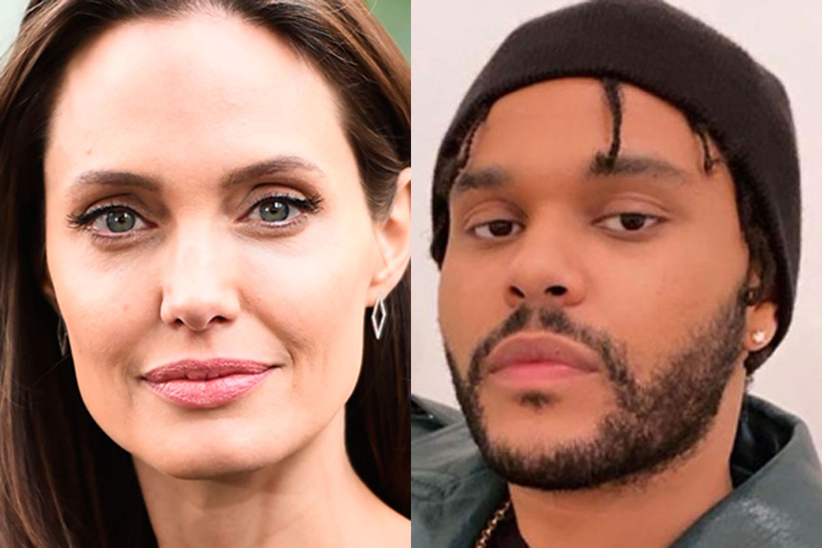 Selfie de Angelina Jolie e The Weeknd