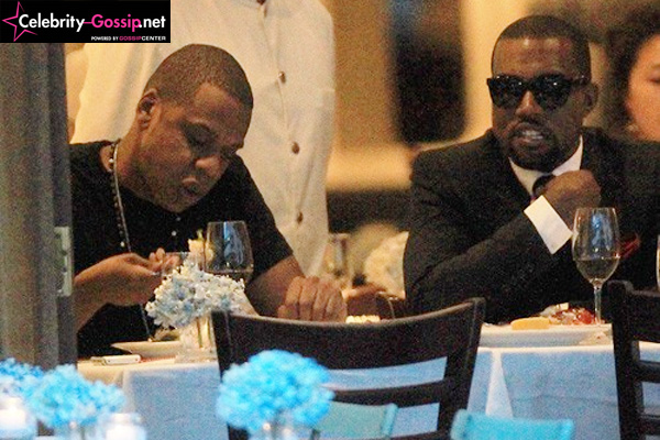 Jay Z e Kanye West juntos em restaurante