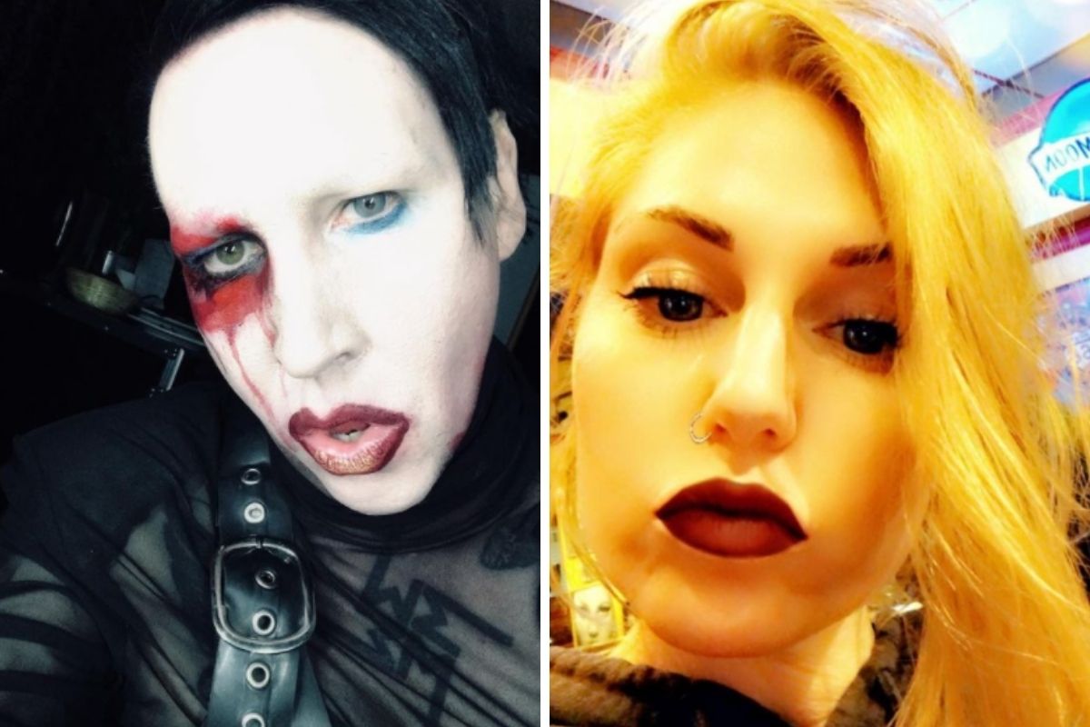 Marilyn Manson e a ex-namorada Ashley Morgan Smithline