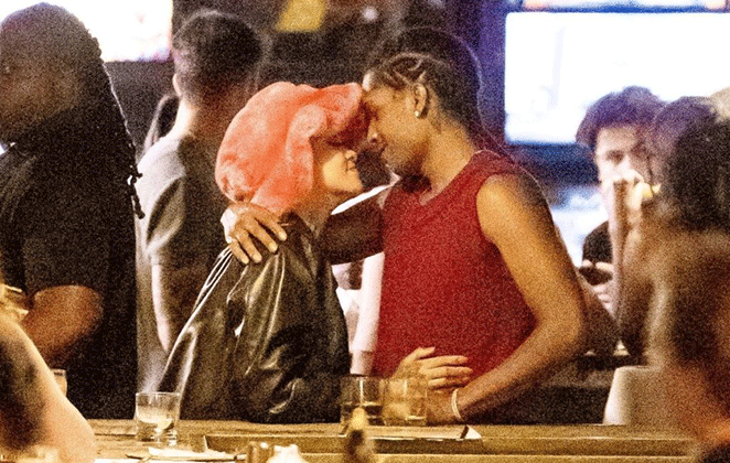 Rihanna e A$AP Rock em clima romântico