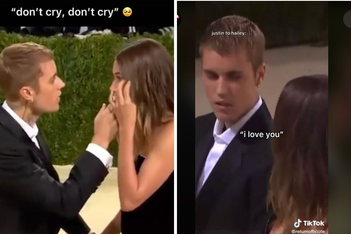 Justin Bieber seca lágrimas de Hailey no Met Gala