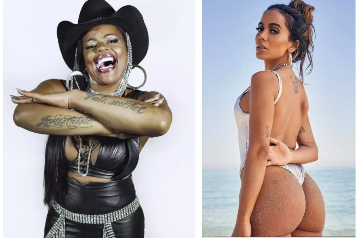 Tati Quebra Barraco revela frase escrita na tattoo que Anitta tem no ânus