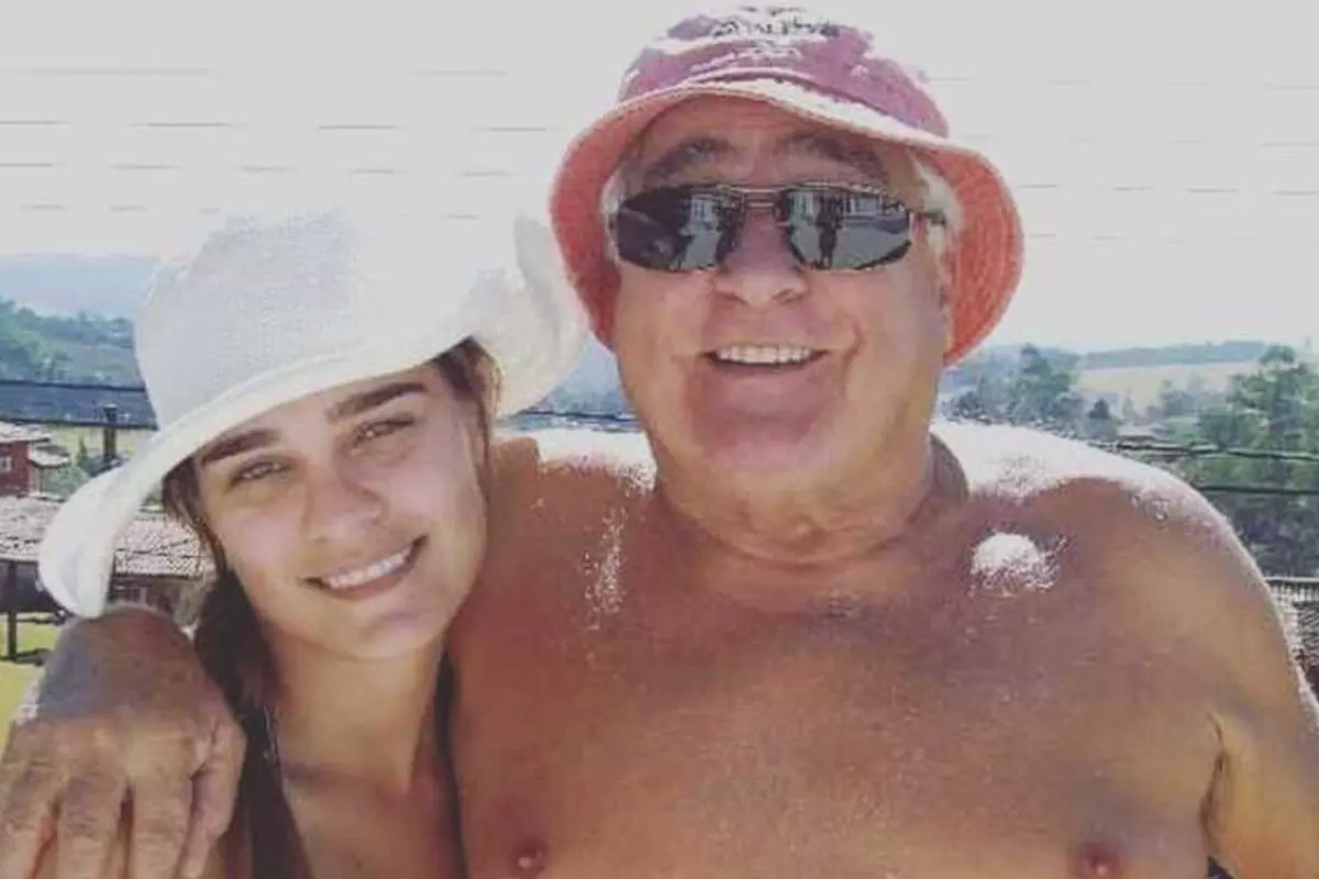 Luís Gustavo e sua filha Jéssica Vignolli Blanco