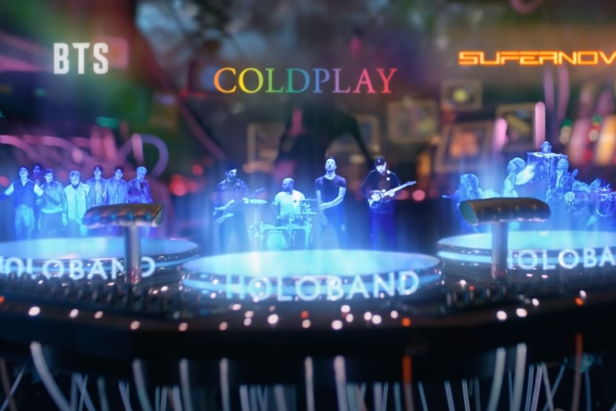Coldplay e BTS no clipe da música My Universe