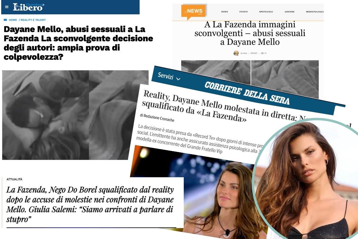 Jornais italianos destacam caso de Dayane Mello e Nego do Borel