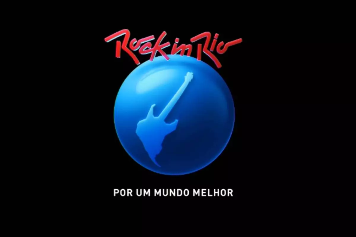 logo do rock in rio com a frase por um mundo melhor escrita embaixo