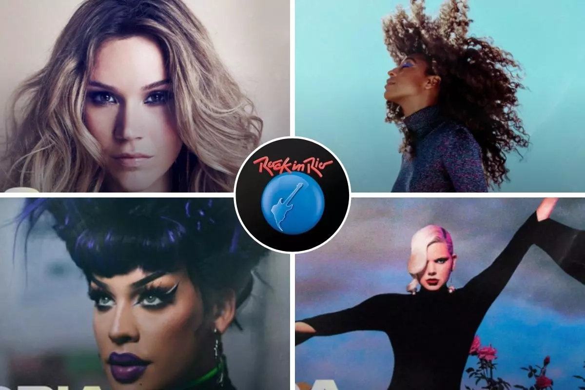 Montagem atrações Rock in Rio