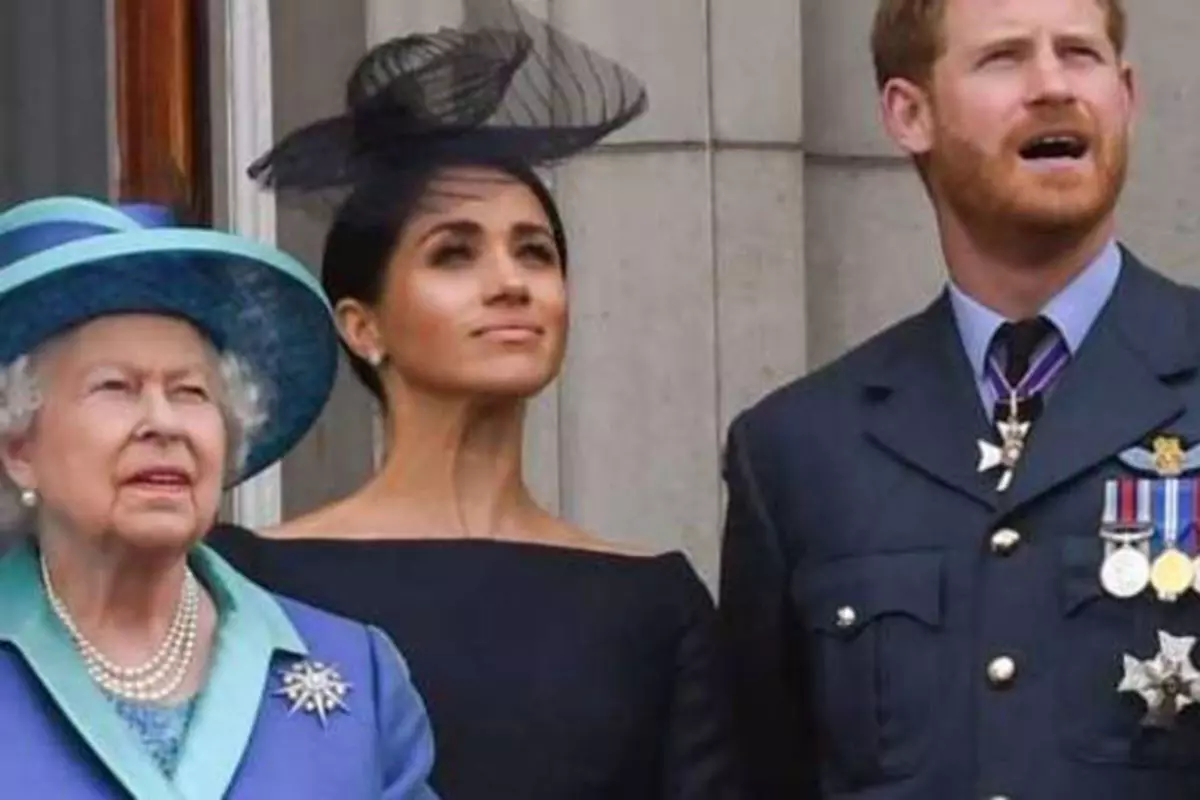 Rainha Elizabeth, Meghan Markle e Príncipe Harry