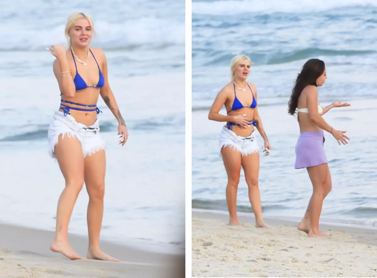 Luisa Sonza na praia