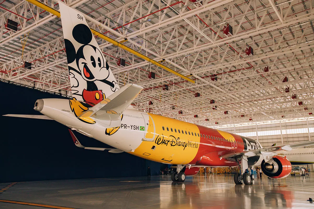 Avião Mickey Nas Nuvens