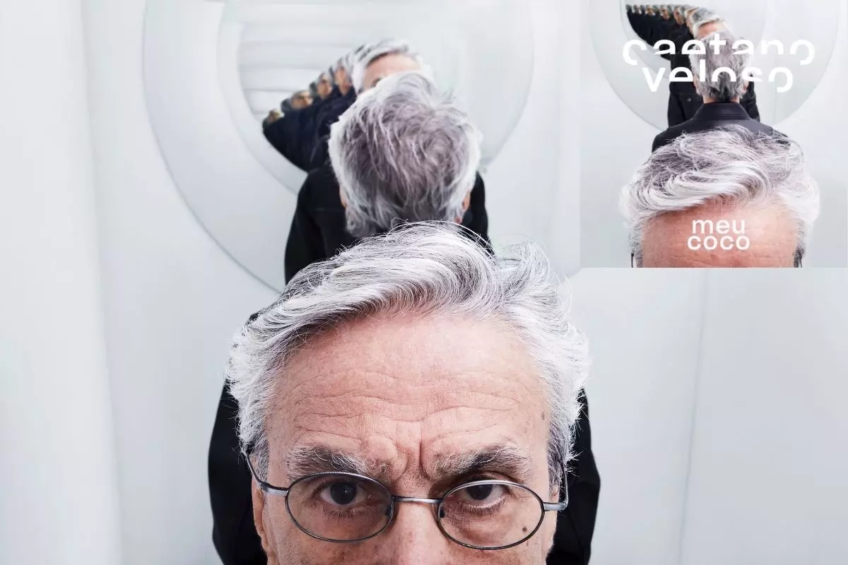 Caetano Veloso em ensaio e capa do novo disco, 'Meu Coco'