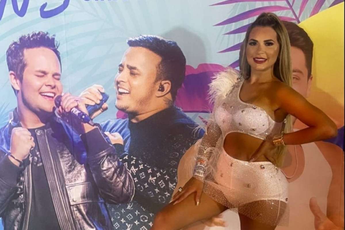 Deolane canta em show de Matheus e Kauan em Cancún