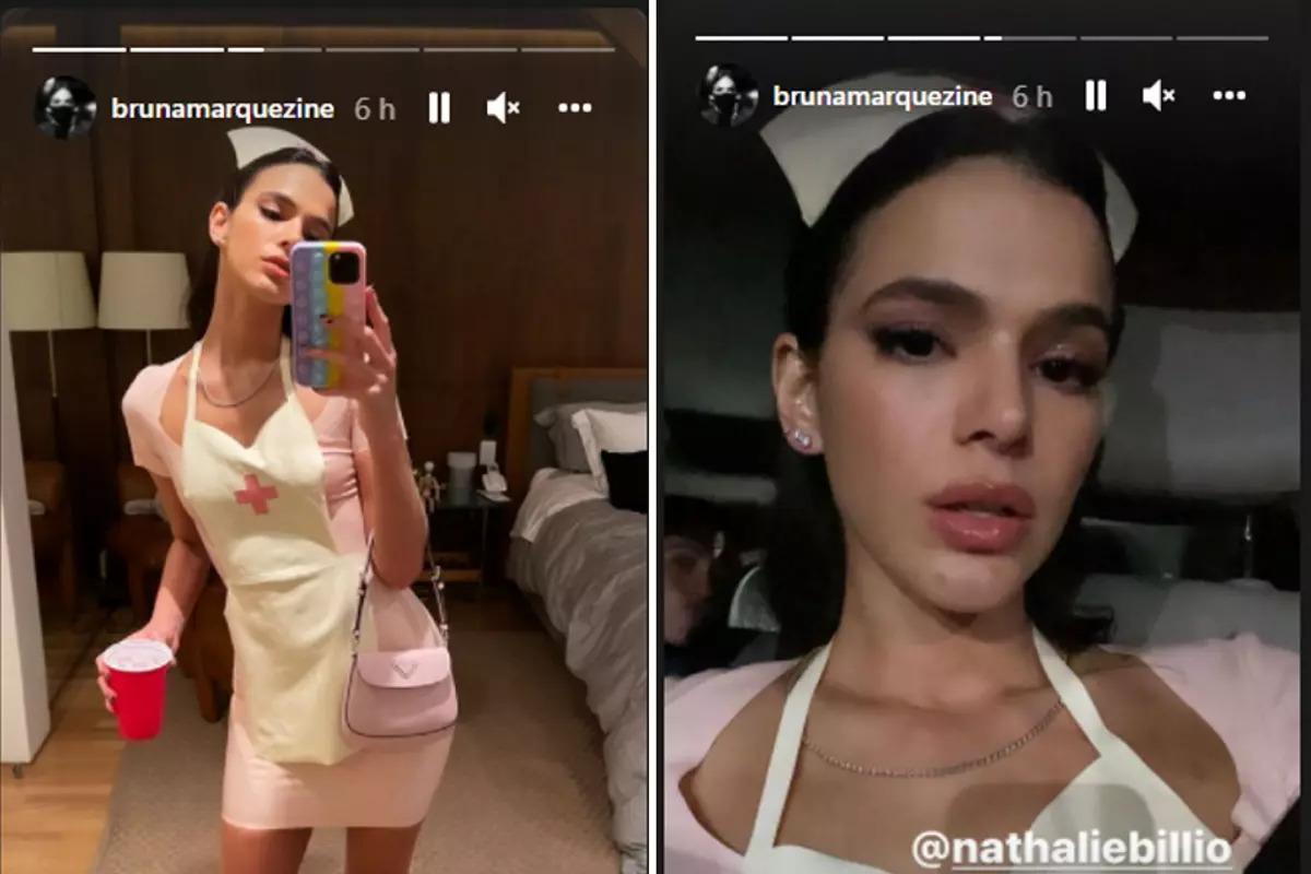 Bruna Marquezine vira enfermeira sexy em noitada - OFuxico