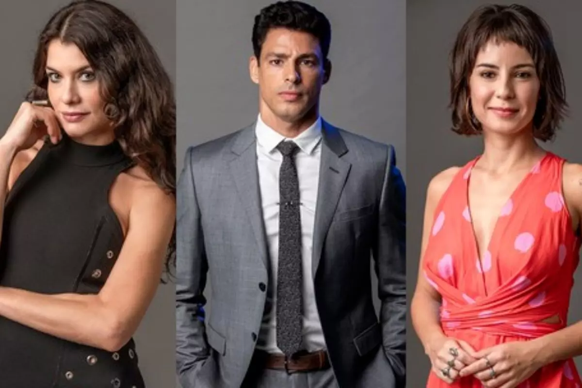 Alinne Moraes, Cauã eymond e Andreia Horta