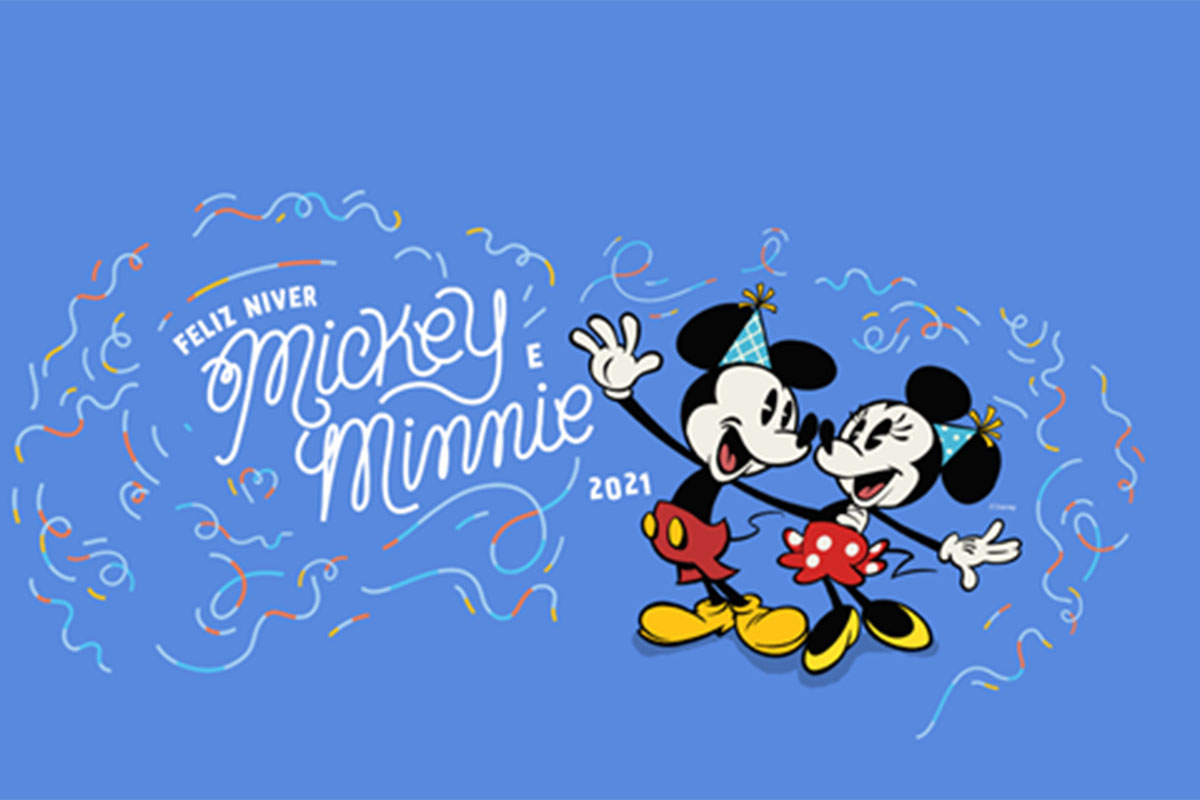 Mickey e Minnie Mouse fazem aniversário em novembro
