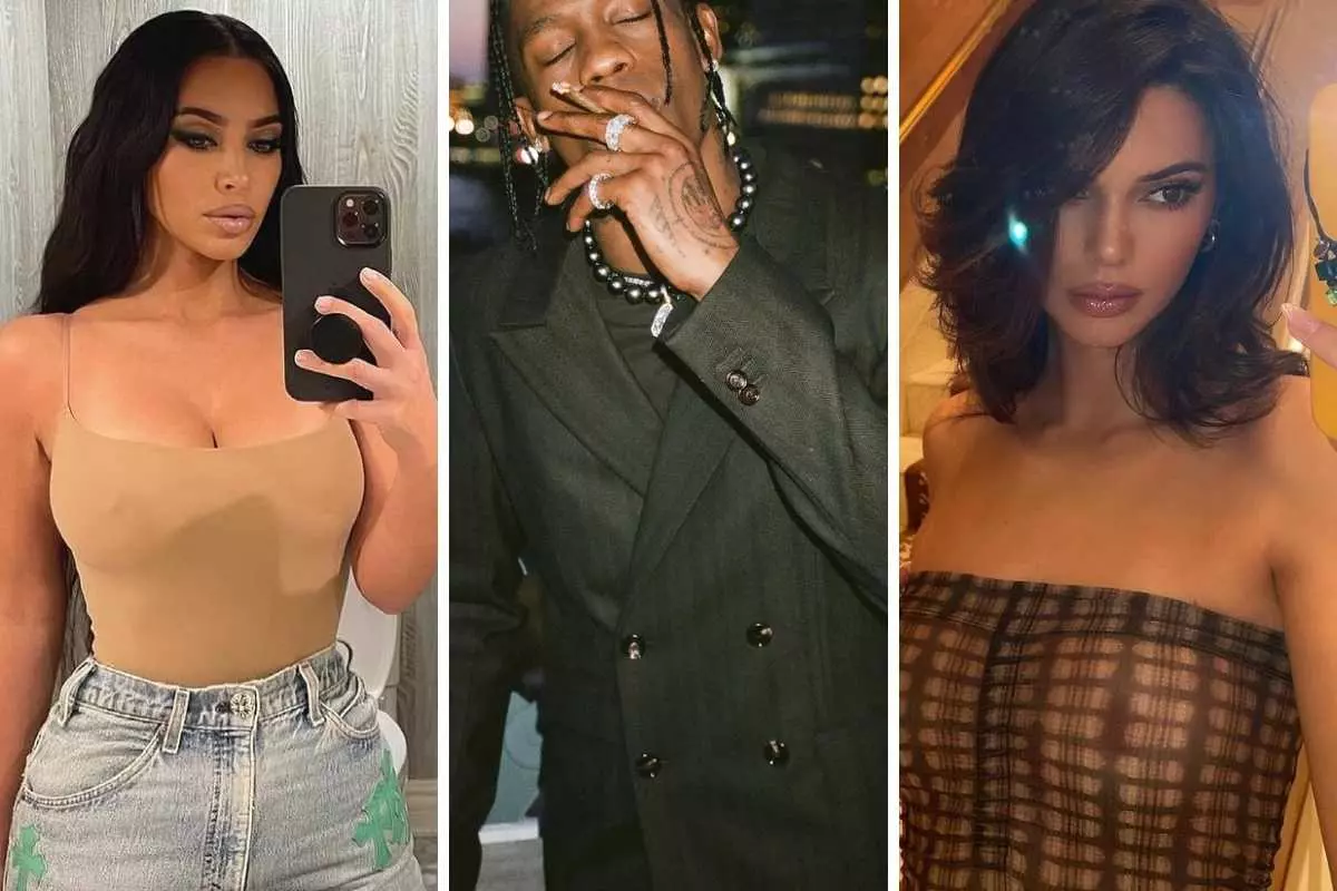 Kim Kardashian e Kendall Jenner falam de mortes no show de Travis Scott