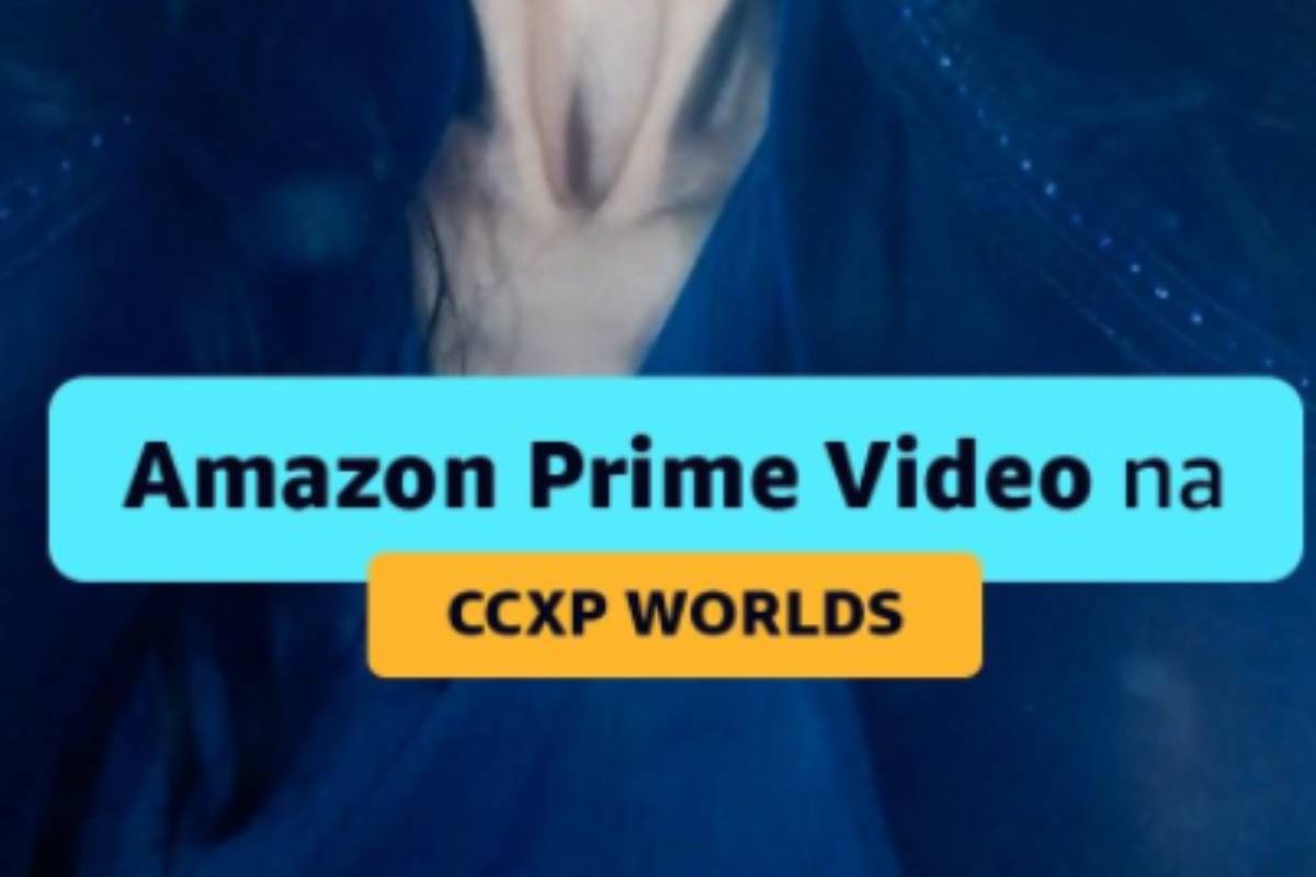logo de anuncio do painel do amazon prime video na ccxp worlds 21