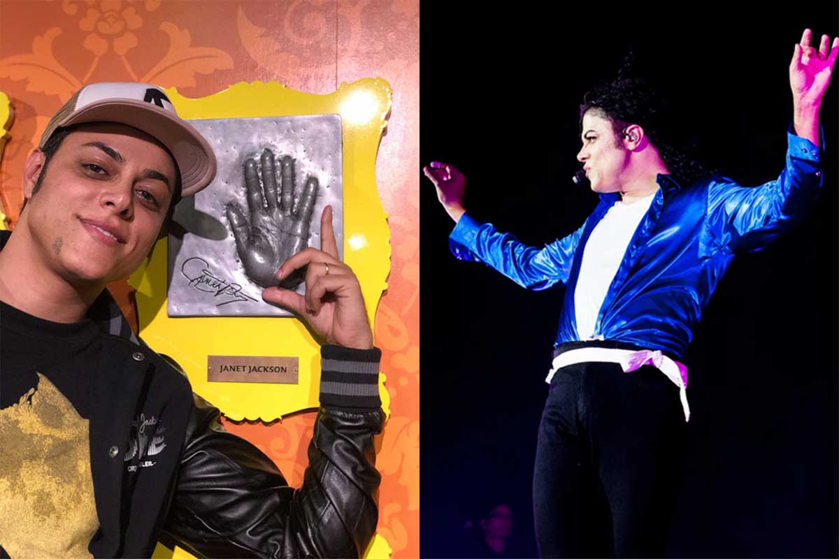 Rodrigo Teaser de cara limpa e no palco, no Tributo a Michael Jackson