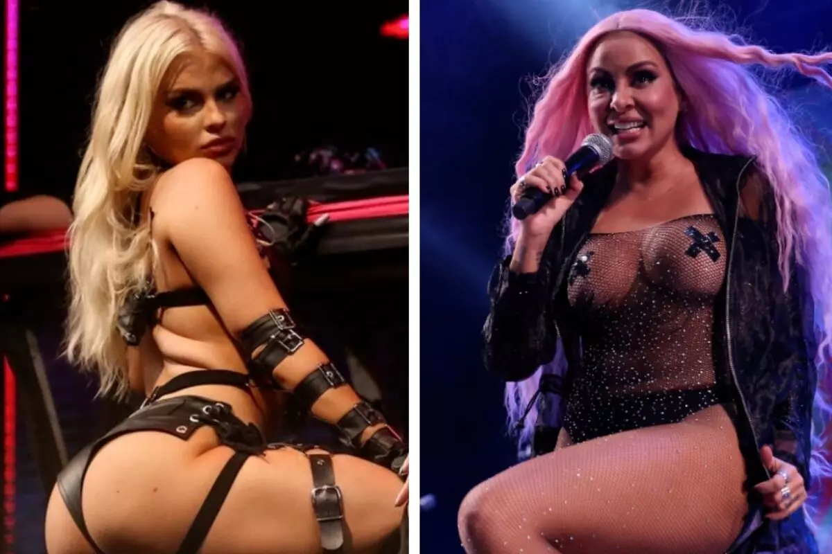 Alinne Rosa e Luisa Sonza sensualizam em show, no Rio de Janeiro