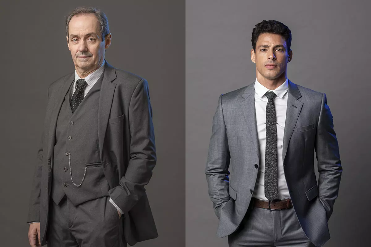 Túlio (Daniel Dantas) e Christian/Renato (Cauã Reymond)