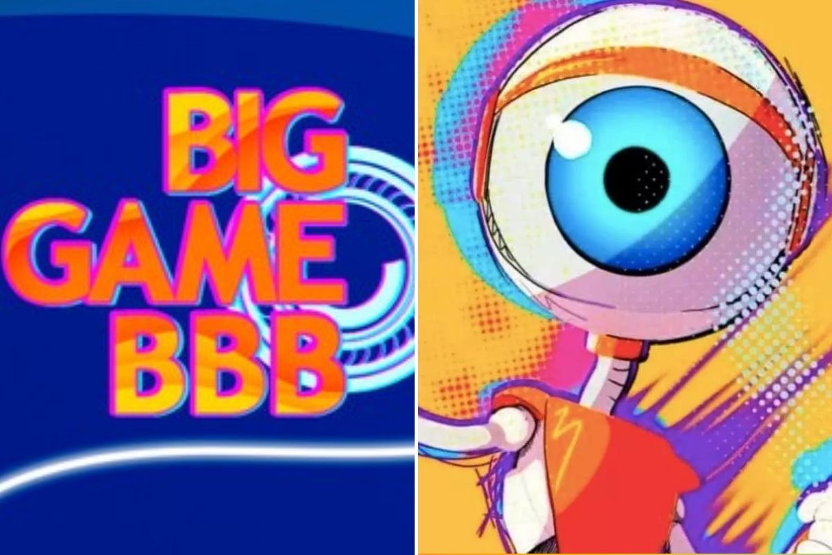 Fotomontagem como logo do BBB e game do reality