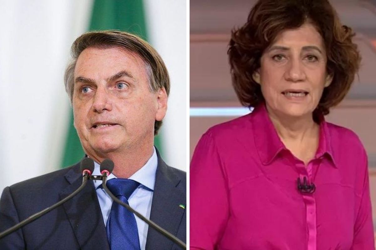 Bolsonaro e Miriam Leitão
