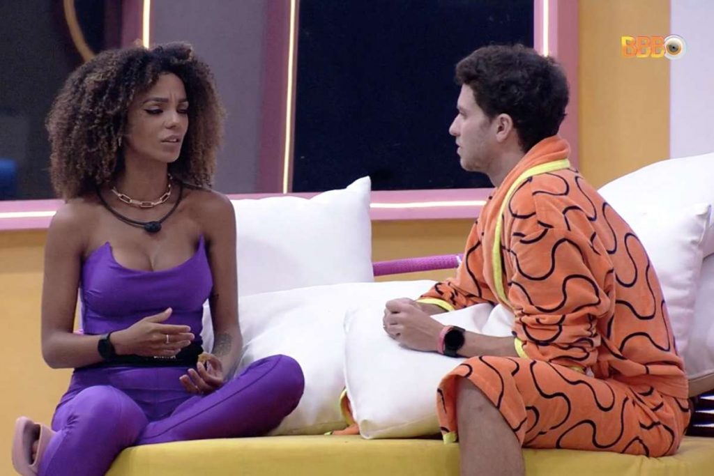 Logo depois do Jogo da Discórdia, Brunna e Lucas conversaram a respeito do jogo na noite desta segunda-feira, 21 de fevereiro.