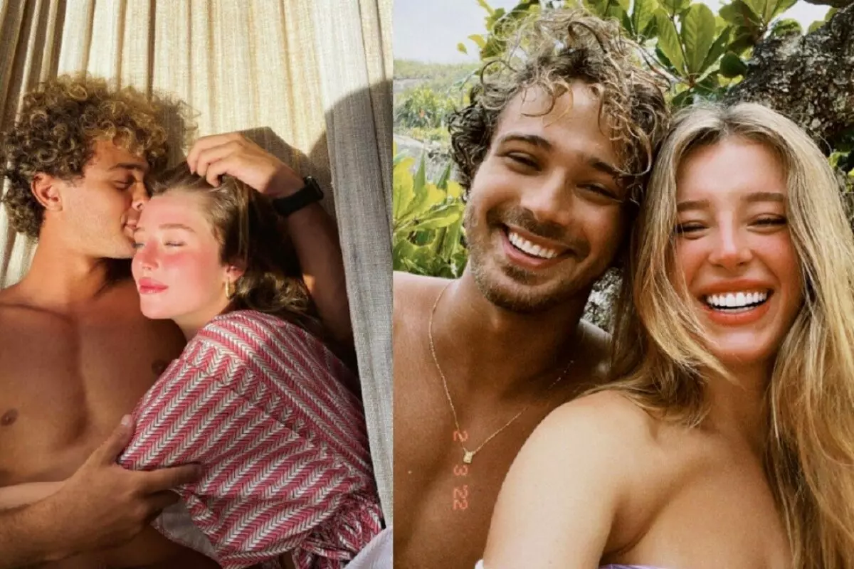 André Luiz Frambach e Duda Reis abraçados